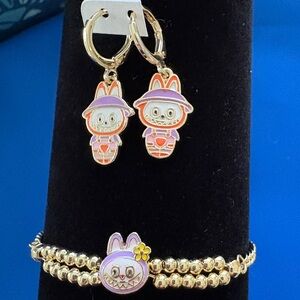 🆕 LaBuBu inspired/esk Earrings and Bracelets Bundle